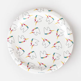 Unicorn  - party plates